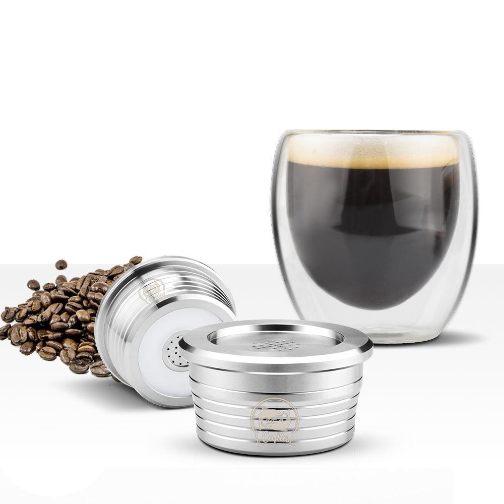 Stainless Steel Reusable Coffee Capsules Kitchen Reusable Coffee Capsule  Cup Filter Compatible For Delta Q Coffee Accessories