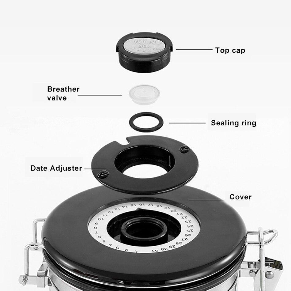 Stainless Steel Container with Date Tracker and CO2 valve - Evergreen Capsules