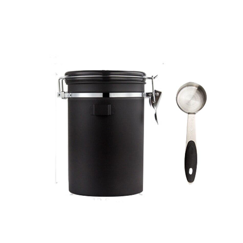 Boîte à café hermétique, 1500ml Hermetic in stainless steel container Boîte  à thé Grain Récipient avec